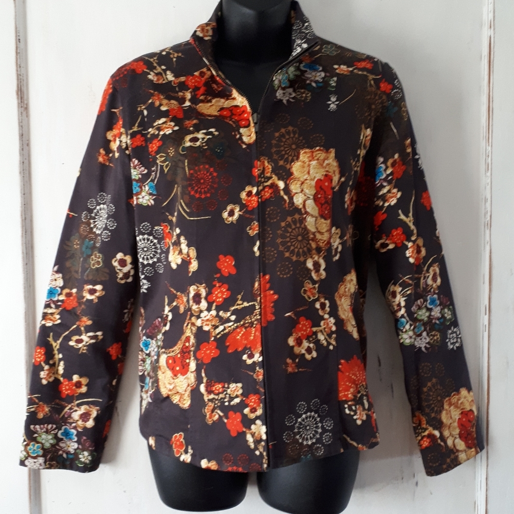 Women's Chico's Jacket Lightweight Multi~Color S 1